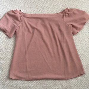 Pink Off-shoulder top